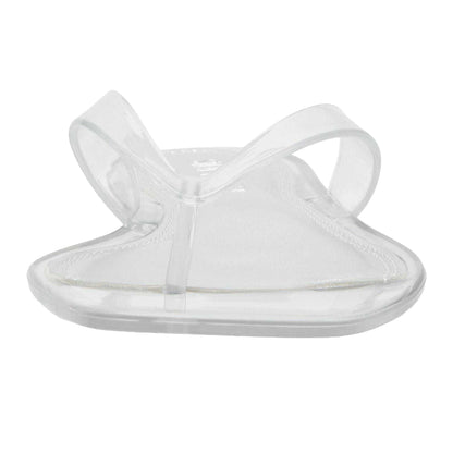 Clear - Side - Steve Madden Womens-Ladies Minimalist Jelly Flat Flip Flops