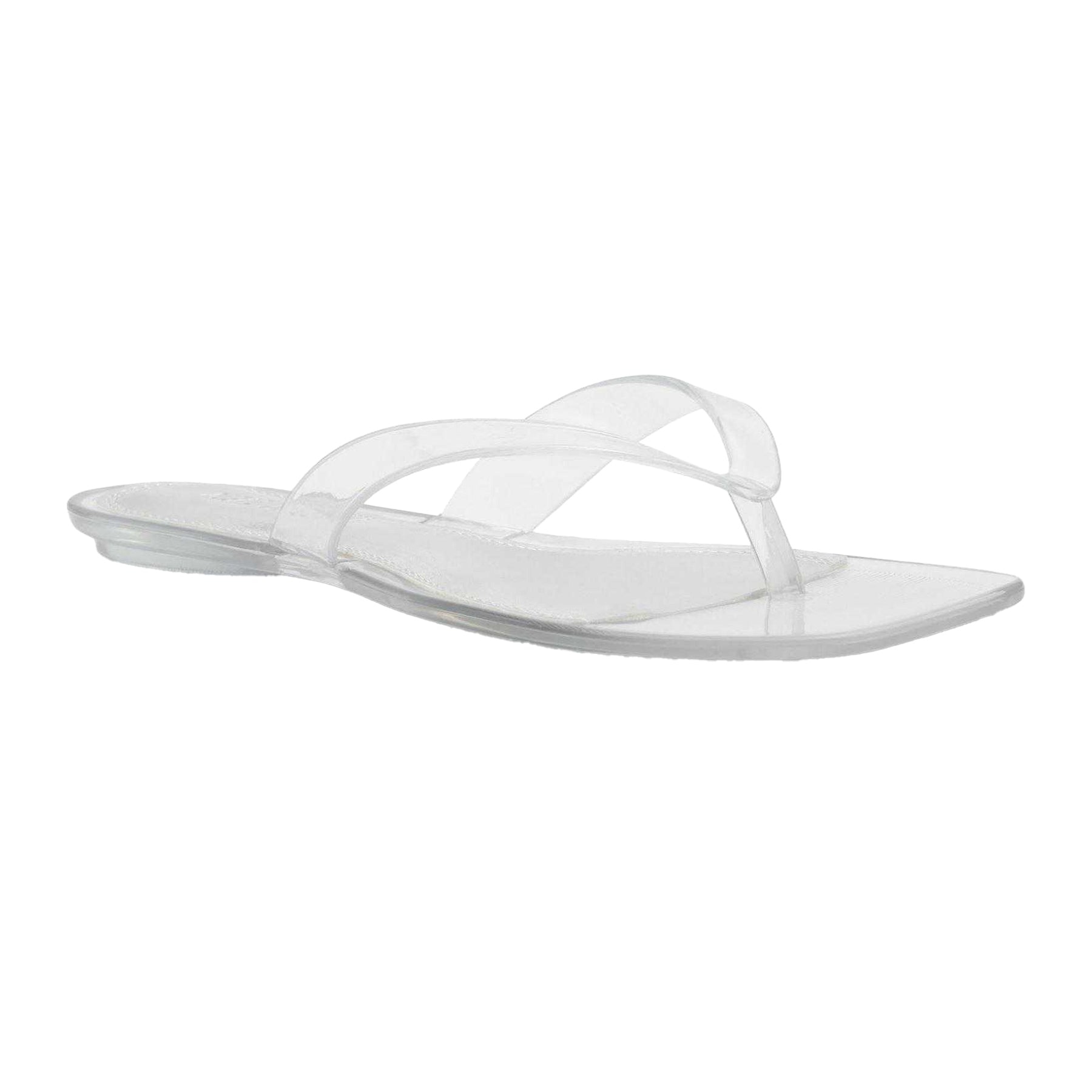 Clear - Lifestyle - Steve Madden Womens-Ladies Minimalist Jelly Flat Flip Flops