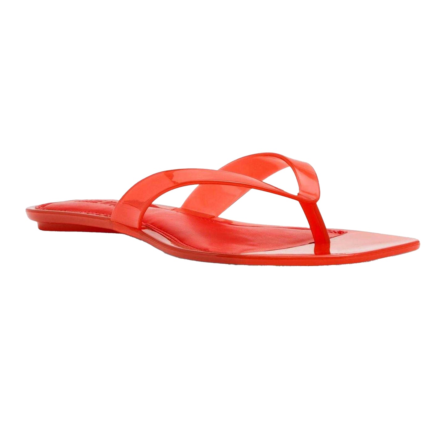 Red - Lifestyle - Steve Madden Womens-Ladies Minimalist Jelly Flat Flip Flops