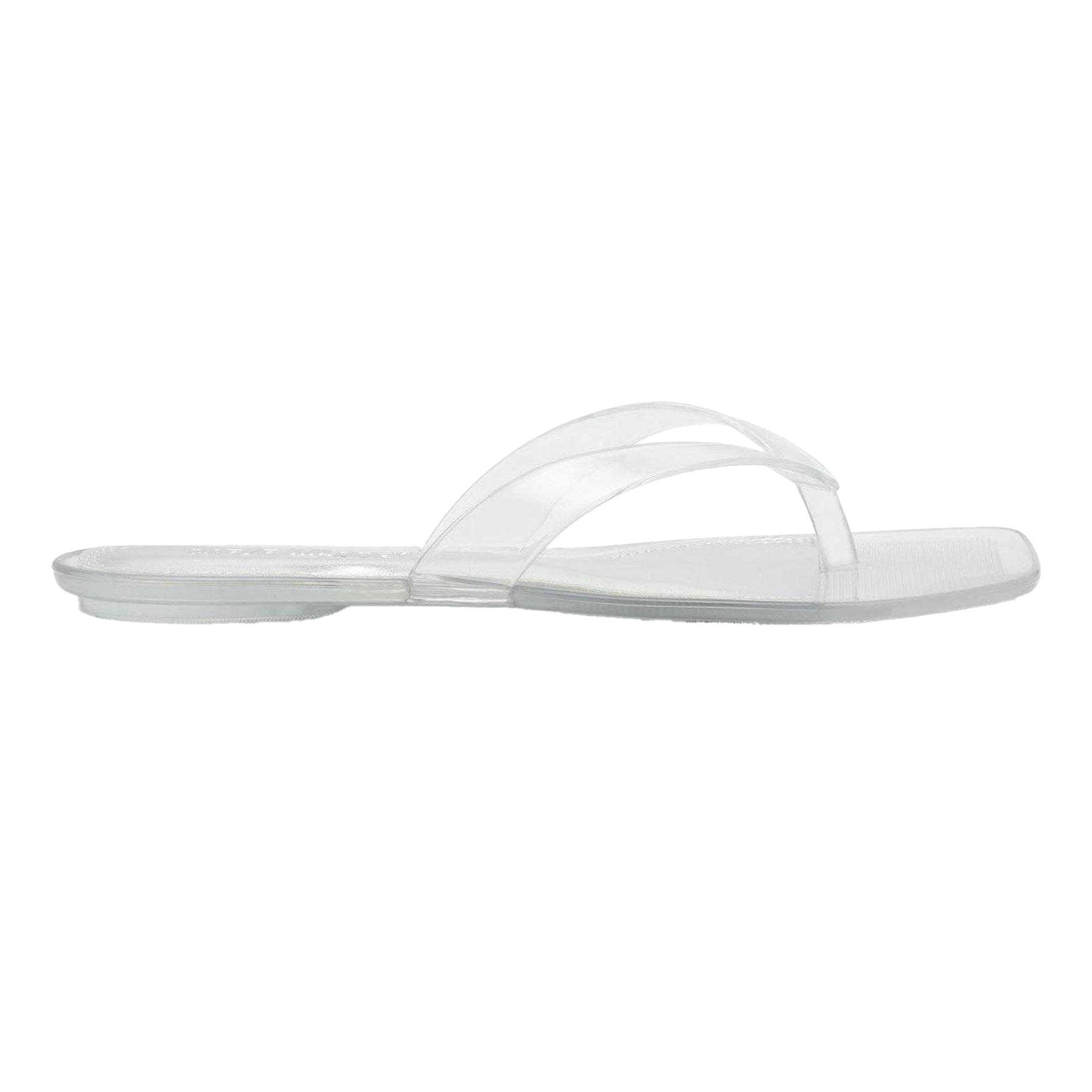 Clear - Front - Steve Madden Womens-Ladies Minimalist Jelly Flat Flip Flops