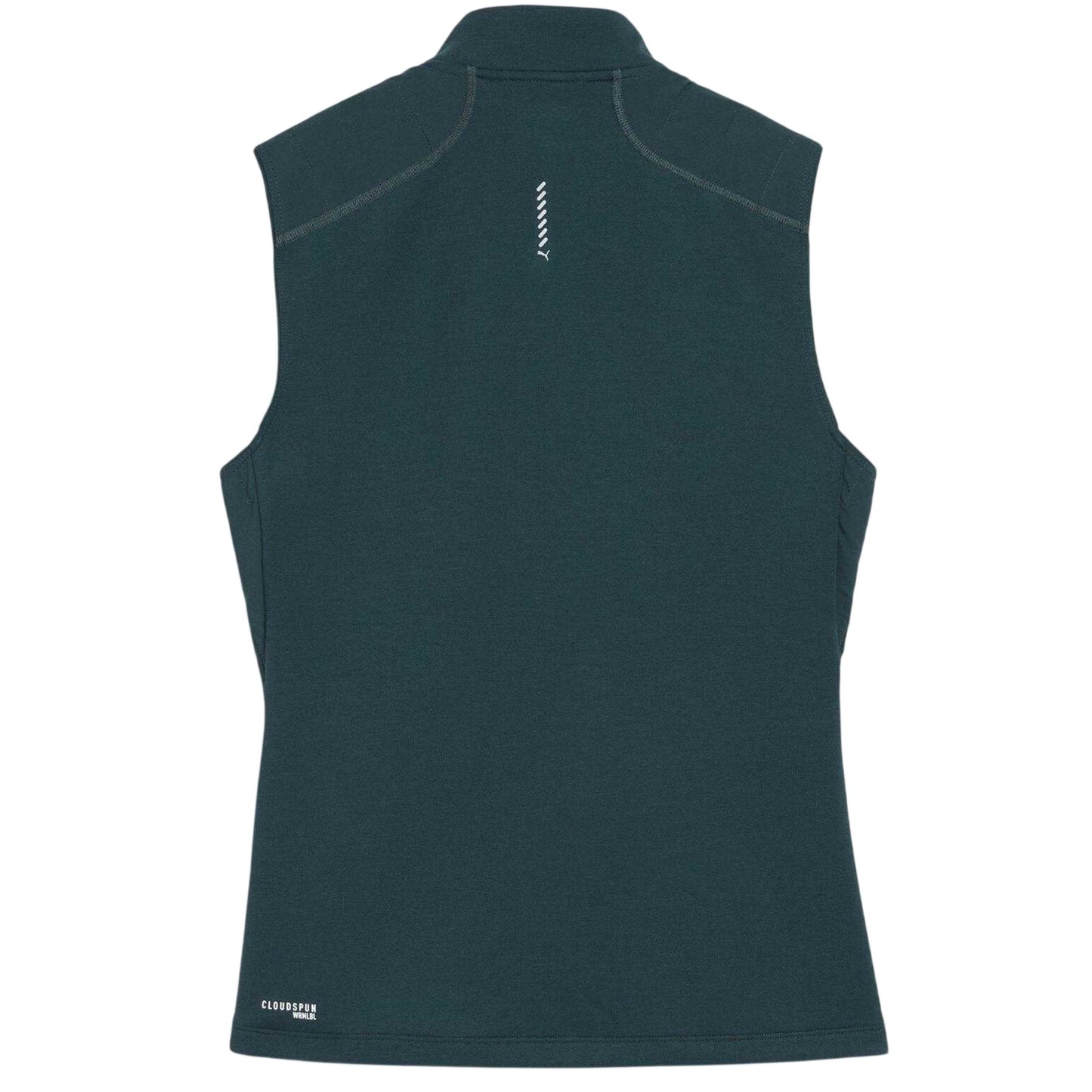 Green - Back - Puma Womens-Ladies Cloudspun Sleeveless Running Vest
