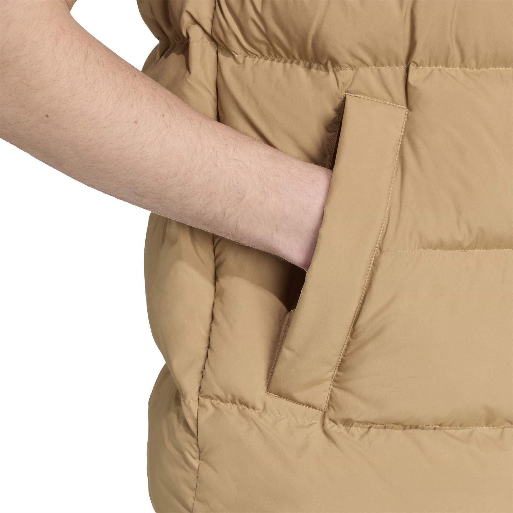 Brown - Side - Adidas Mens Originals Body Warmer