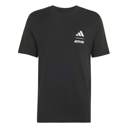 Black - Front - Adidas Mens Athx T-Shirt