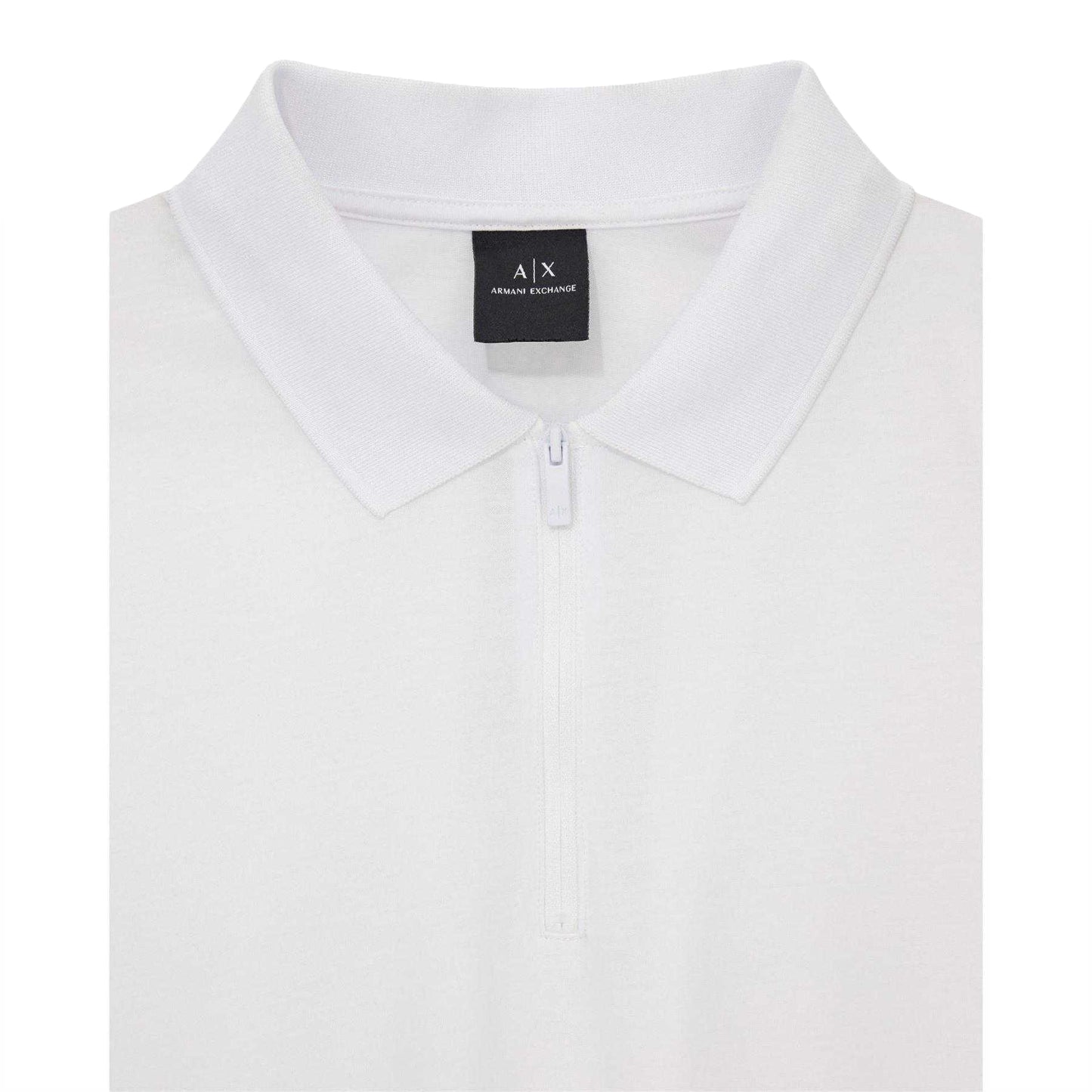 White - Side - Armani Exchange Mens Short-Sleeved Polo Shirt