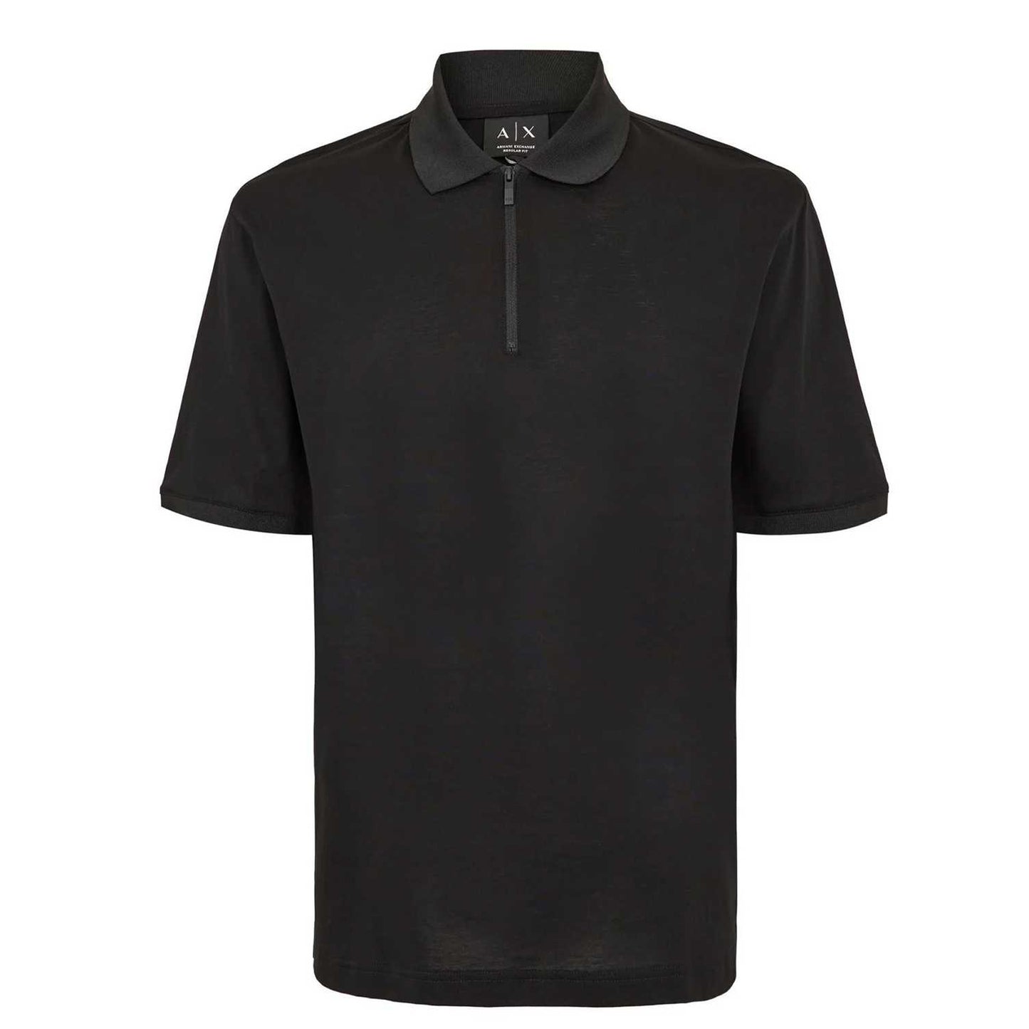 Black - Front - Armani Exchange Mens Short-Sleeved Polo Shirt