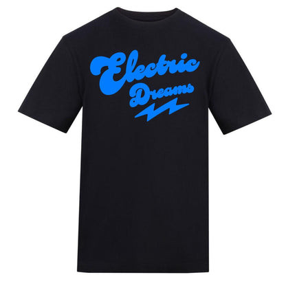 Black - Front - AWD Unisex Adult Electric Dreams T-Shirt