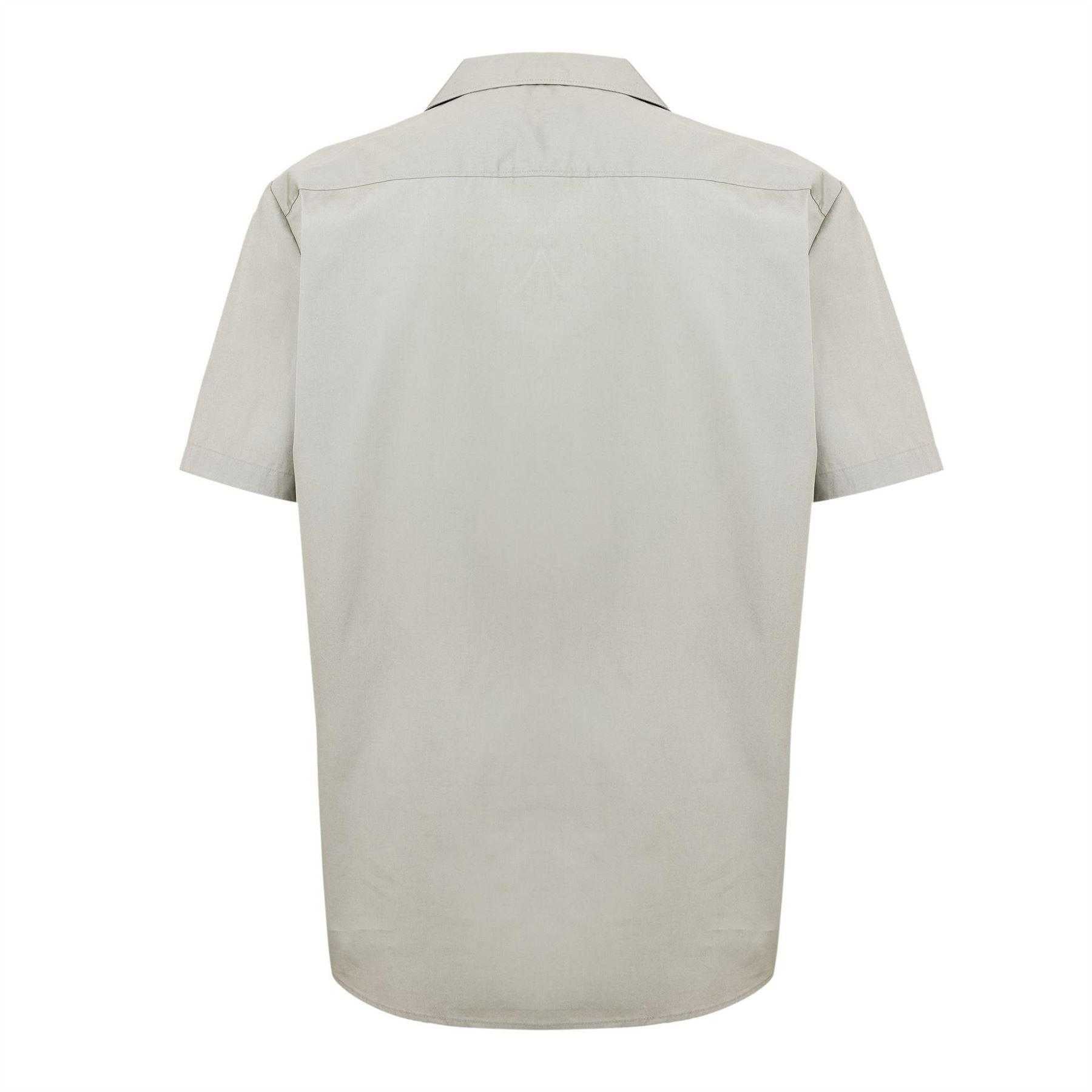 Green - Back - Hugo Mens Ellino Relaxed Fit Short-Sleeved Shirt
