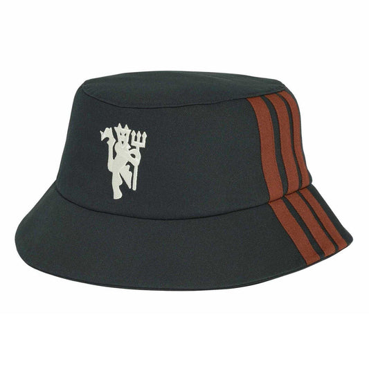 Blue-Red - Front - Adidas Manchester United FC Bucket Hat