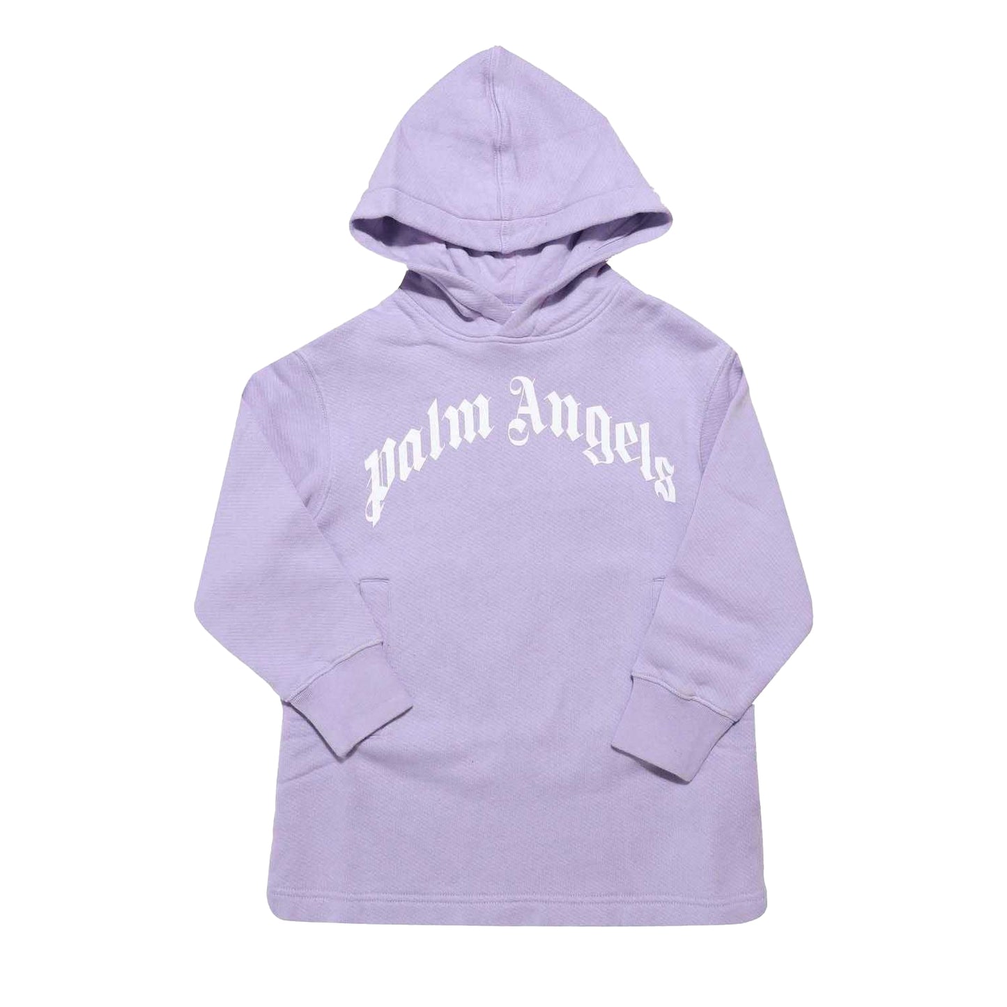 Lilac - Front - Palm Angels Girls Classic Logo Hoodie Dress
