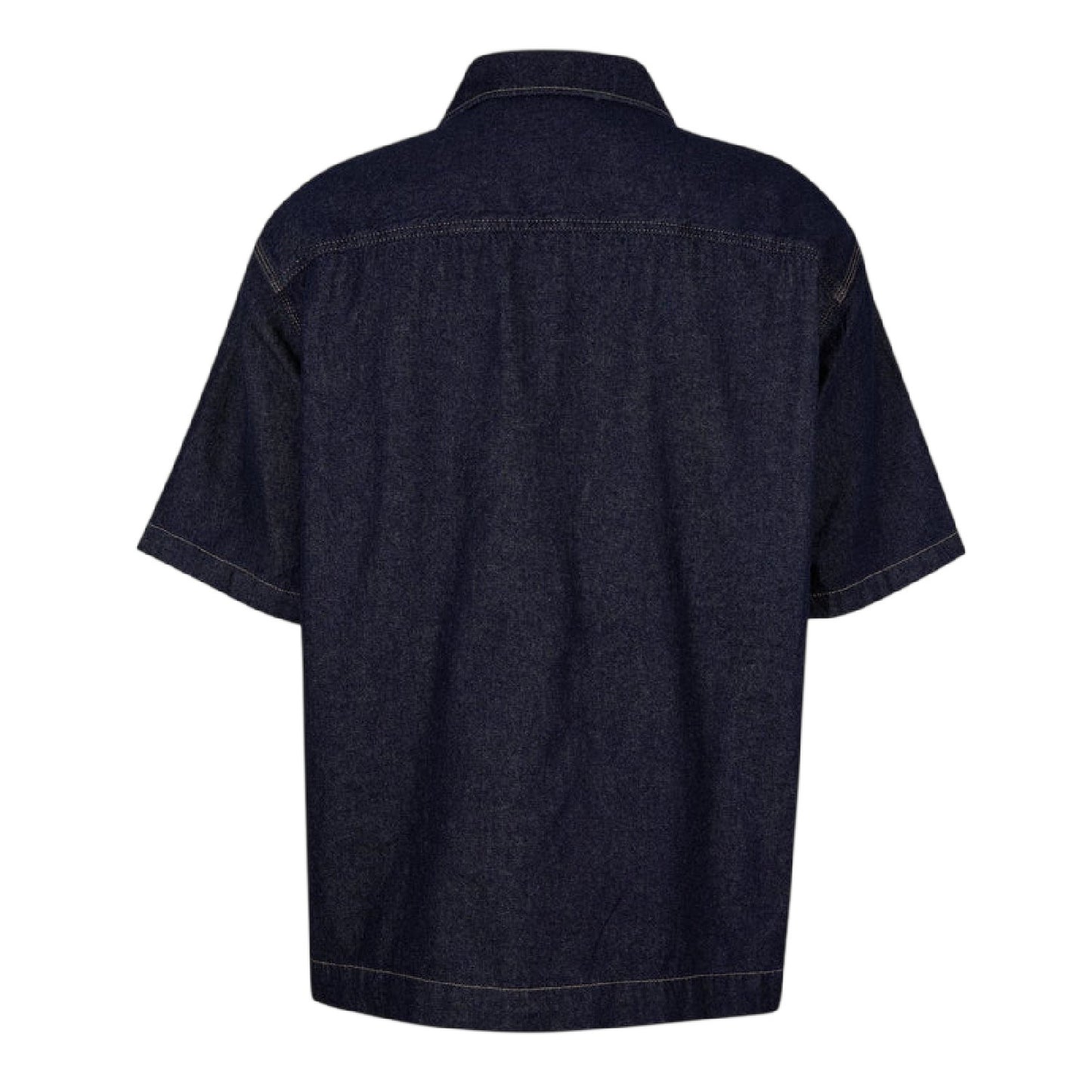 Rinsed - Back - Dickies Mens Denim Short-Sleeved Shirt
