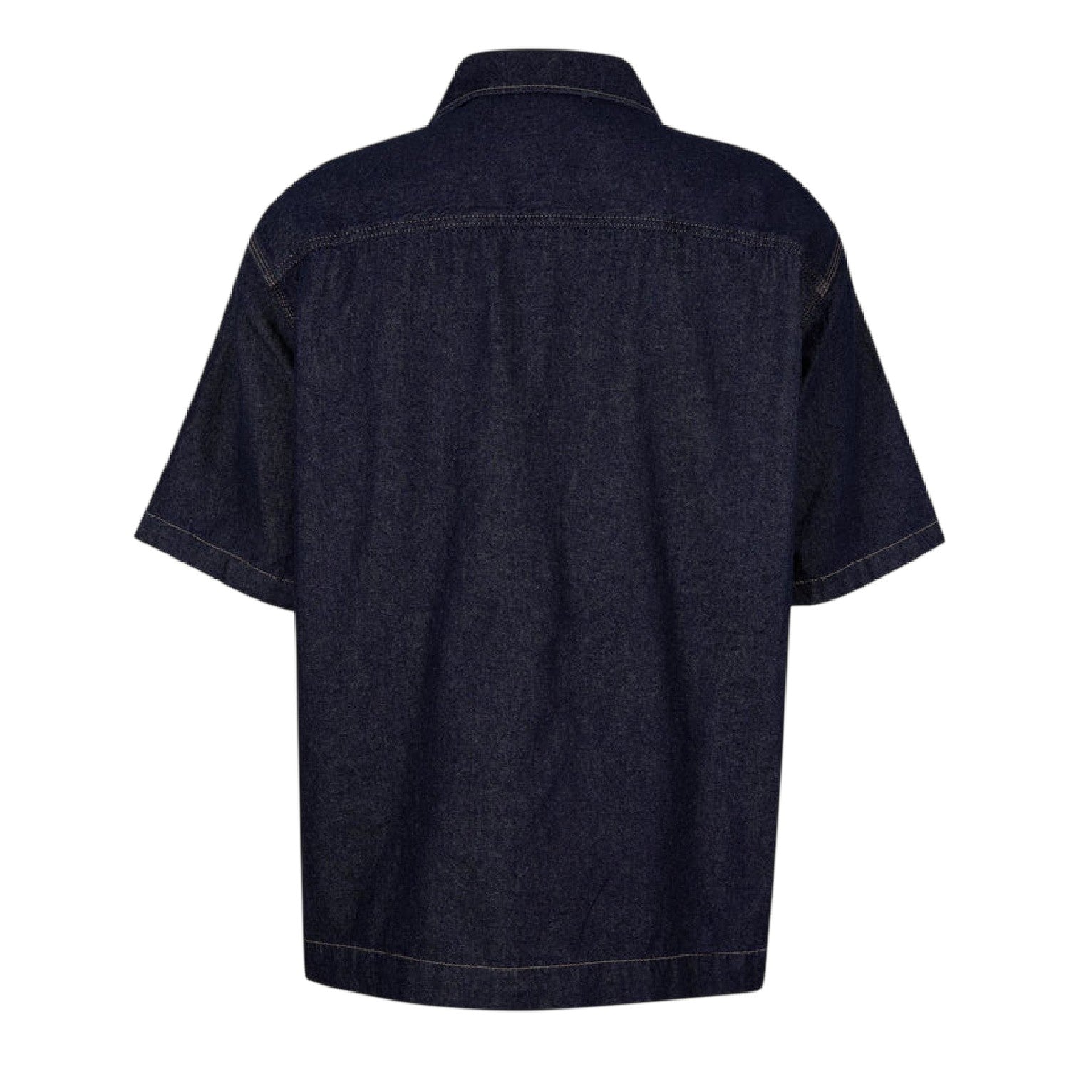 Rinsed - Back - Dickies Mens Denim Short-Sleeved Shirt