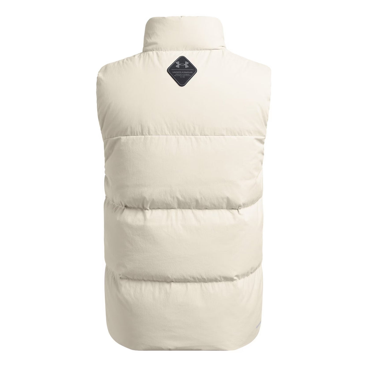 White - Back - Under Armour Mens Limitless Quilted High Collar Gilet