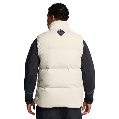 White - Lifestyle - Under Armour Mens Limitless Quilted High Collar Gilet