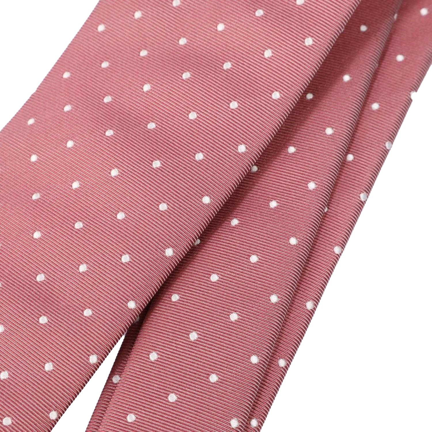 Pink - Side - Hugo Boss Plain Silk Tie