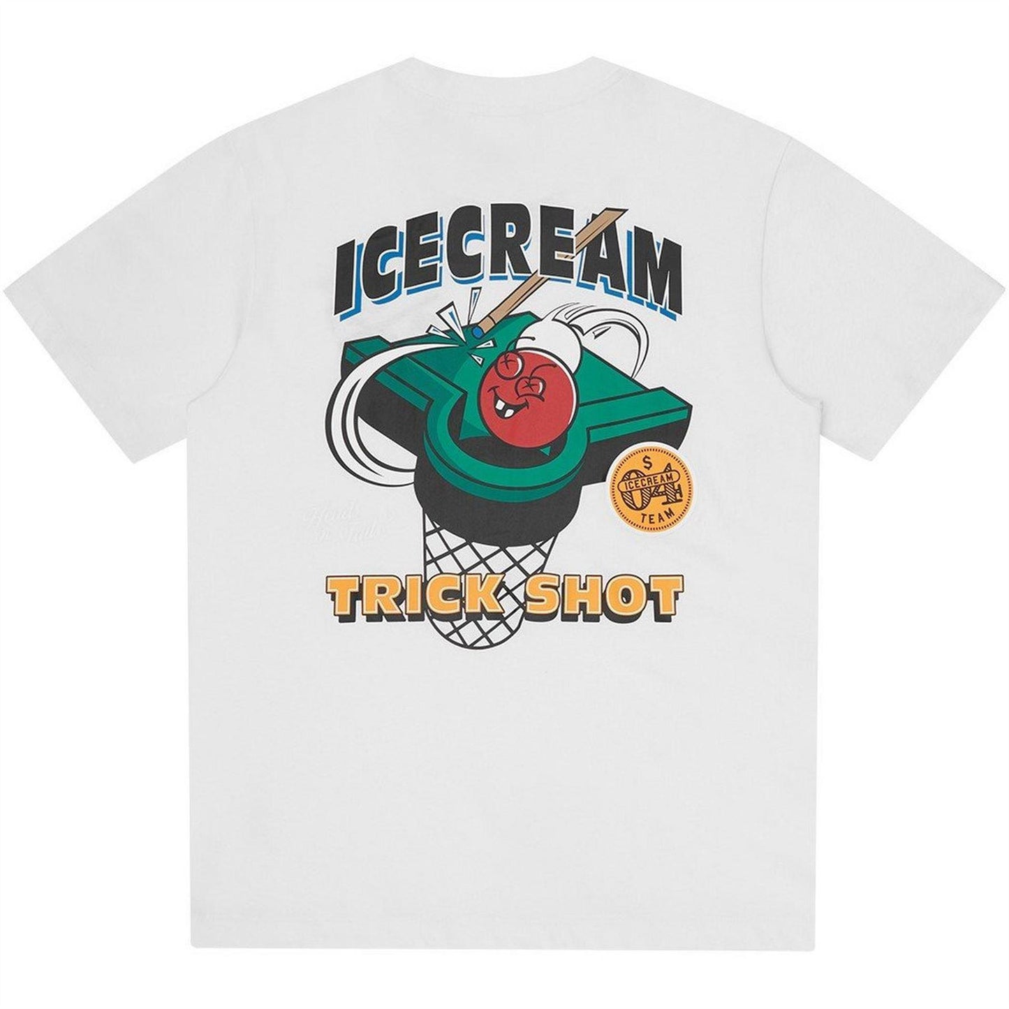 White - Back - ICECREAM Mens Graphic Print Regular T-Shirt