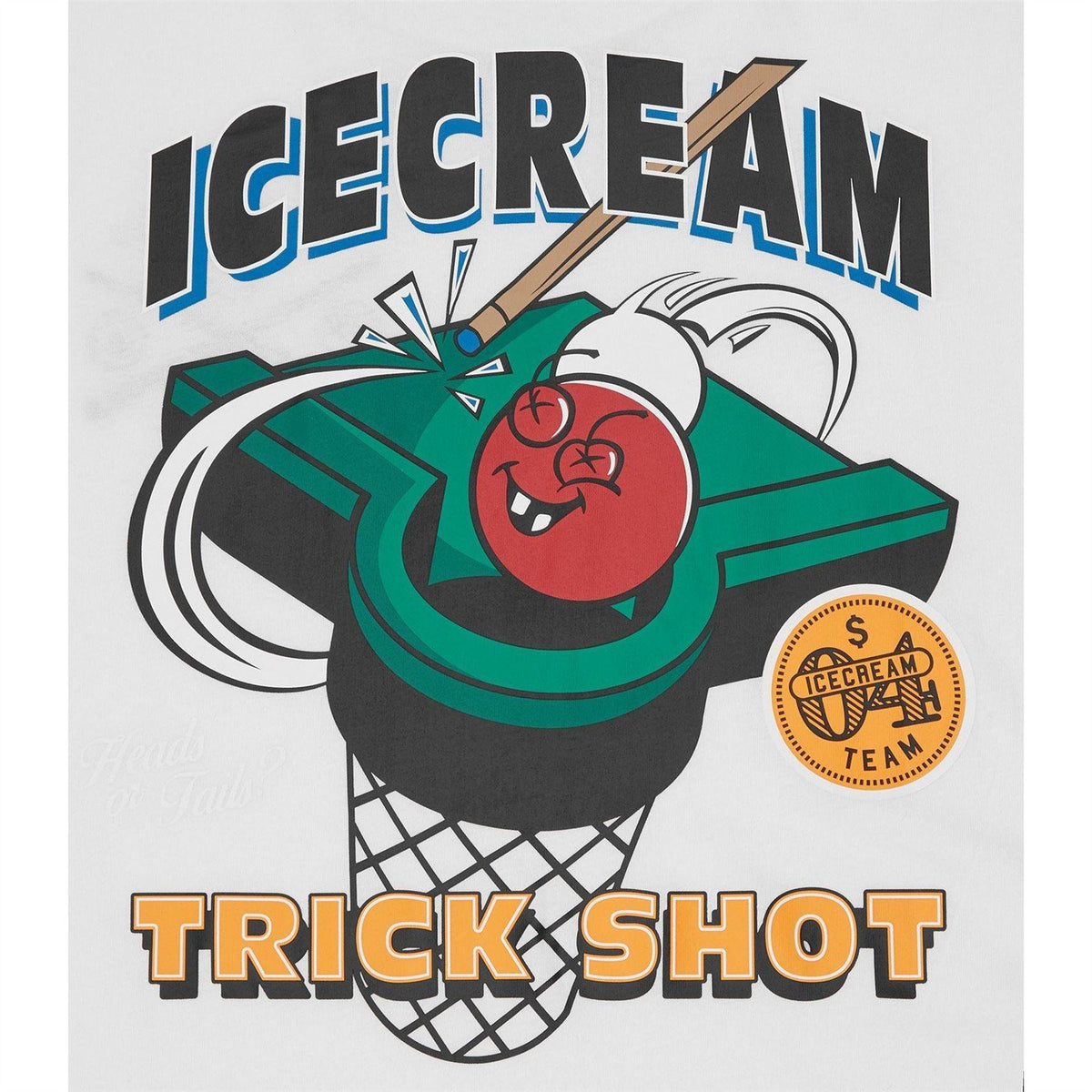 White - Lifestyle - ICECREAM Mens Graphic Print Regular T-Shirt