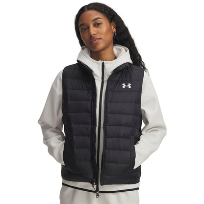 Black - Lifestyle - Under Armour Womens-Ladies Quilted Sport Gilet