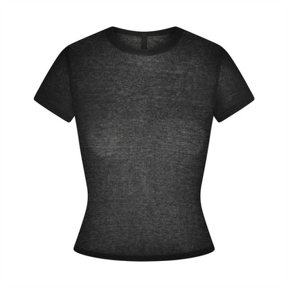 Soot Grey - Front - Skims Womens-Ladies Crew Neck T-Shirt