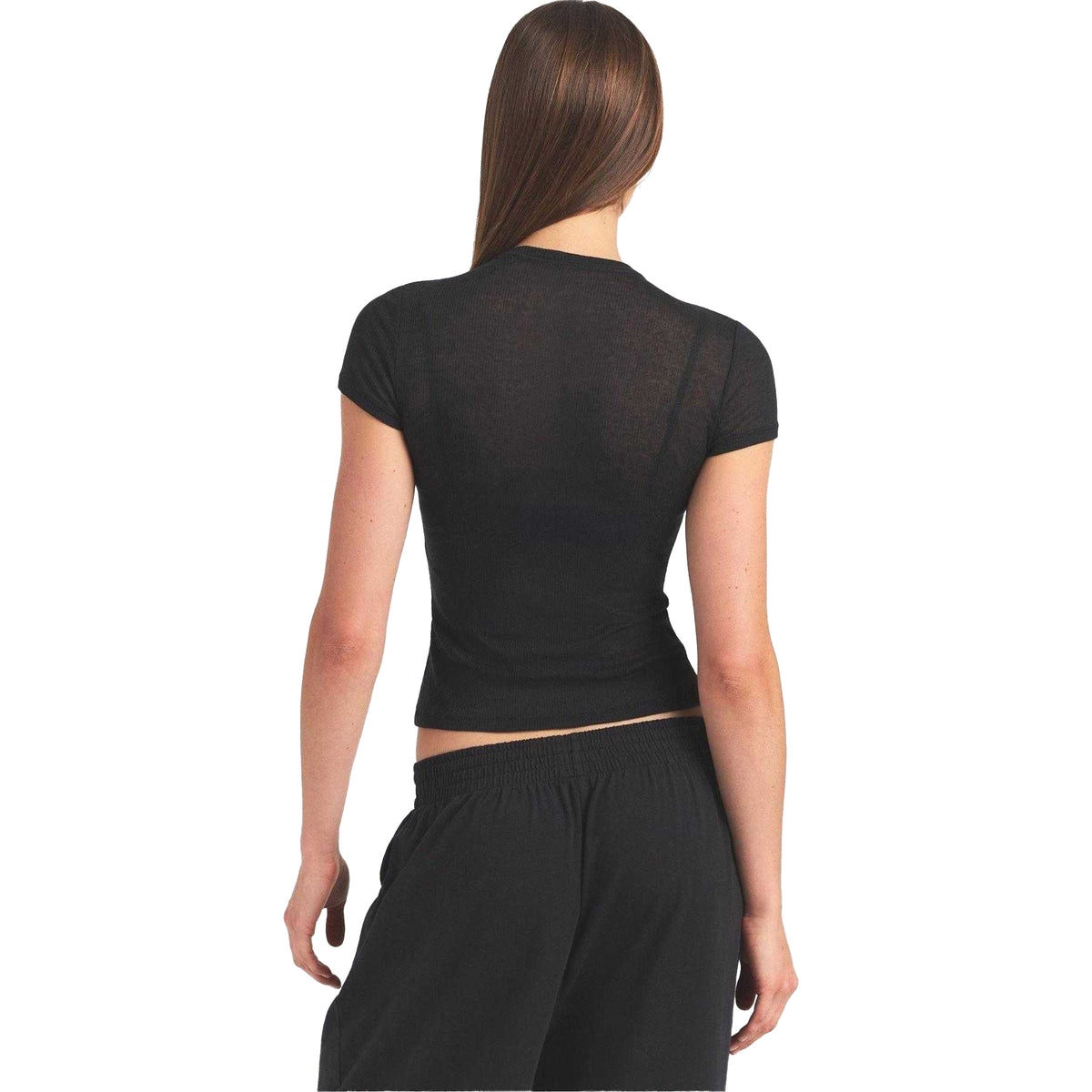 Soot Grey - Back - Skims Womens-Ladies Crew Neck T-Shirt