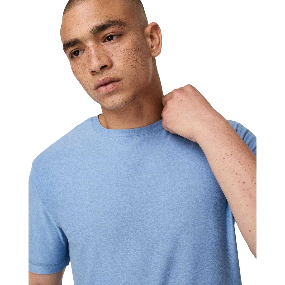 Blue - Side - Vuori Mens Strato Performance T-Shirt