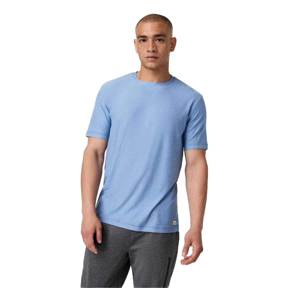 Blue - Front - Vuori Mens Strato Performance T-Shirt