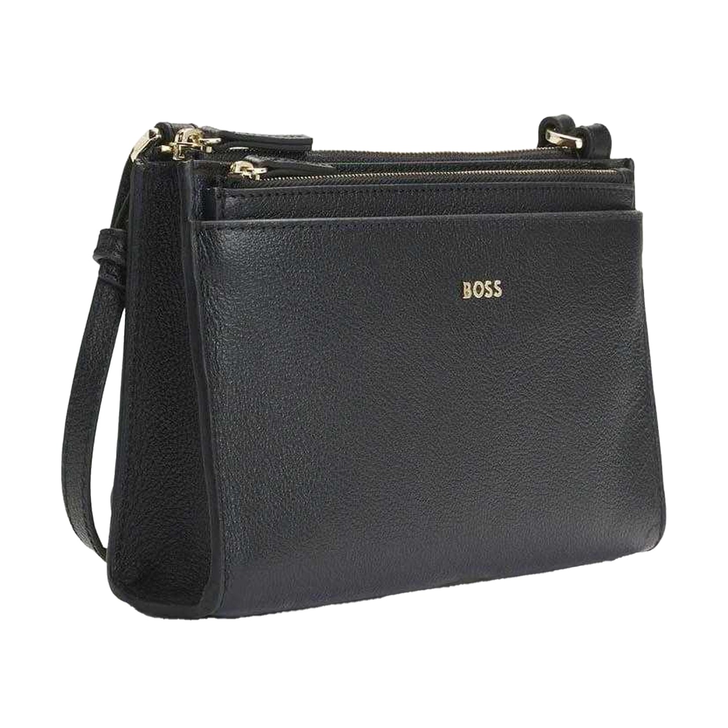 Black - Side - Hugo Boss Alyce Shoulder Bag