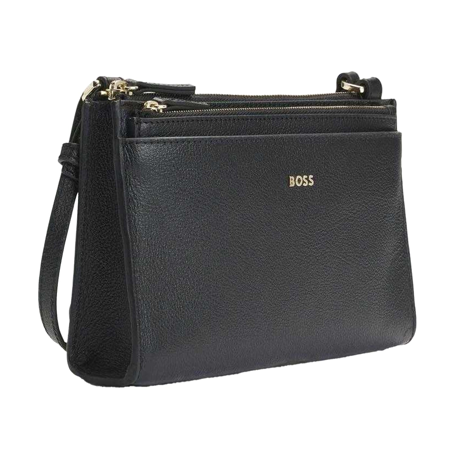 Black - Side - Hugo Boss Alyce Shoulder Bag