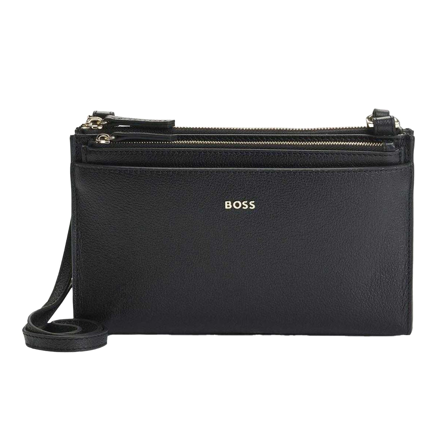 Black - Front - Hugo Boss Alyce Shoulder Bag