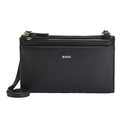 Black - Front - Hugo Boss Alyce Shoulder Bag