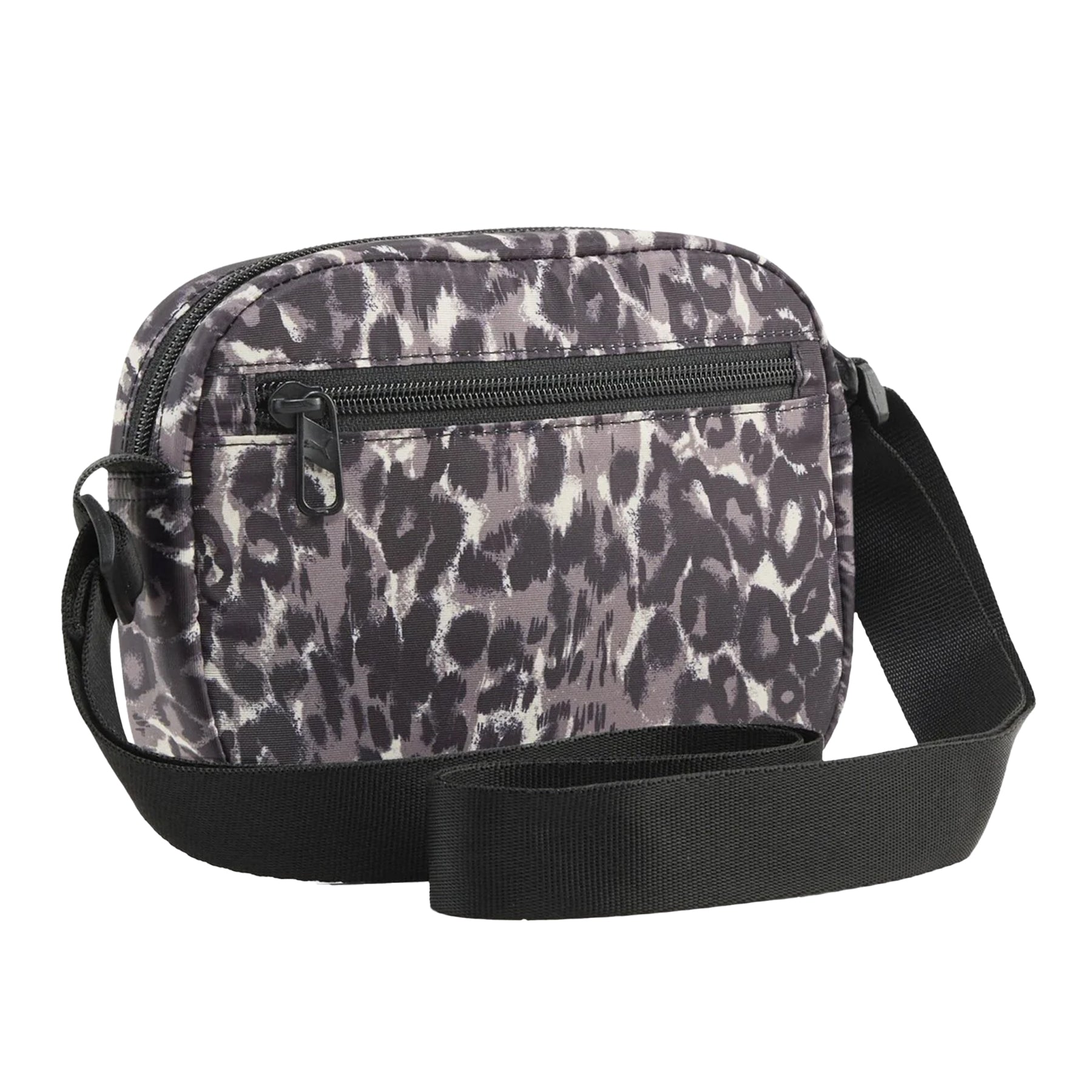 Black - Back - Puma Pop Leopard Print Crossbody Bag