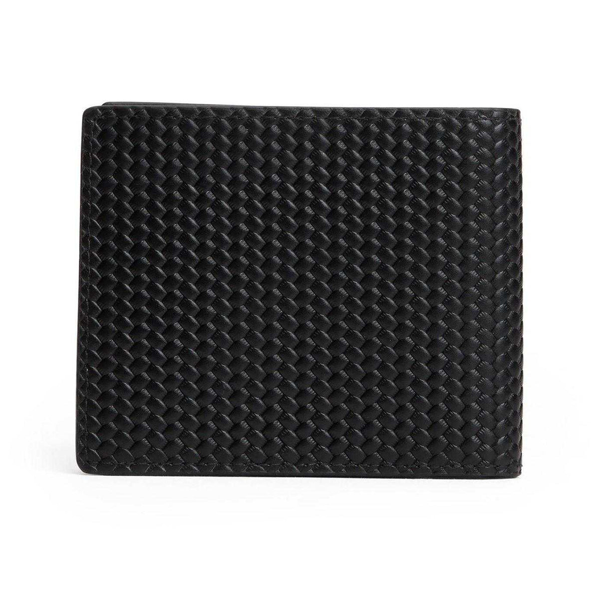 Black - Back - Tommy Hilfiger Textured Leather Wallet