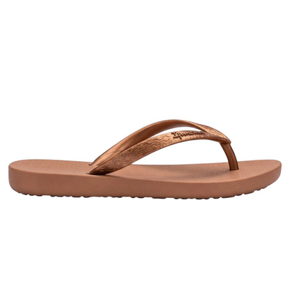 Brown - Front - Ipanema Womens-Ladies Anatomical Moulded Footbed Flat Flip Flops