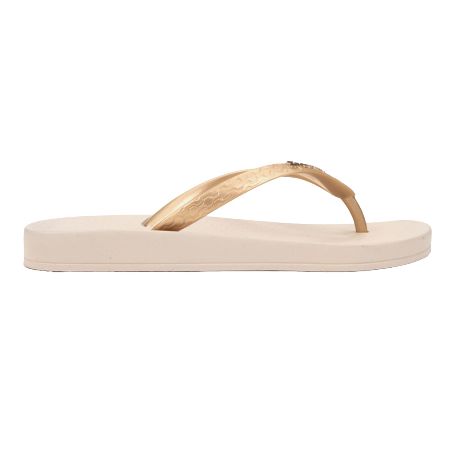 Beige - Front - Ipanema Womens-Ladies Anatomical Moulded Footbed Flat Flip Flops