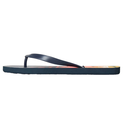Navy - Back - Quiksilver Mens Logo Flip Flops