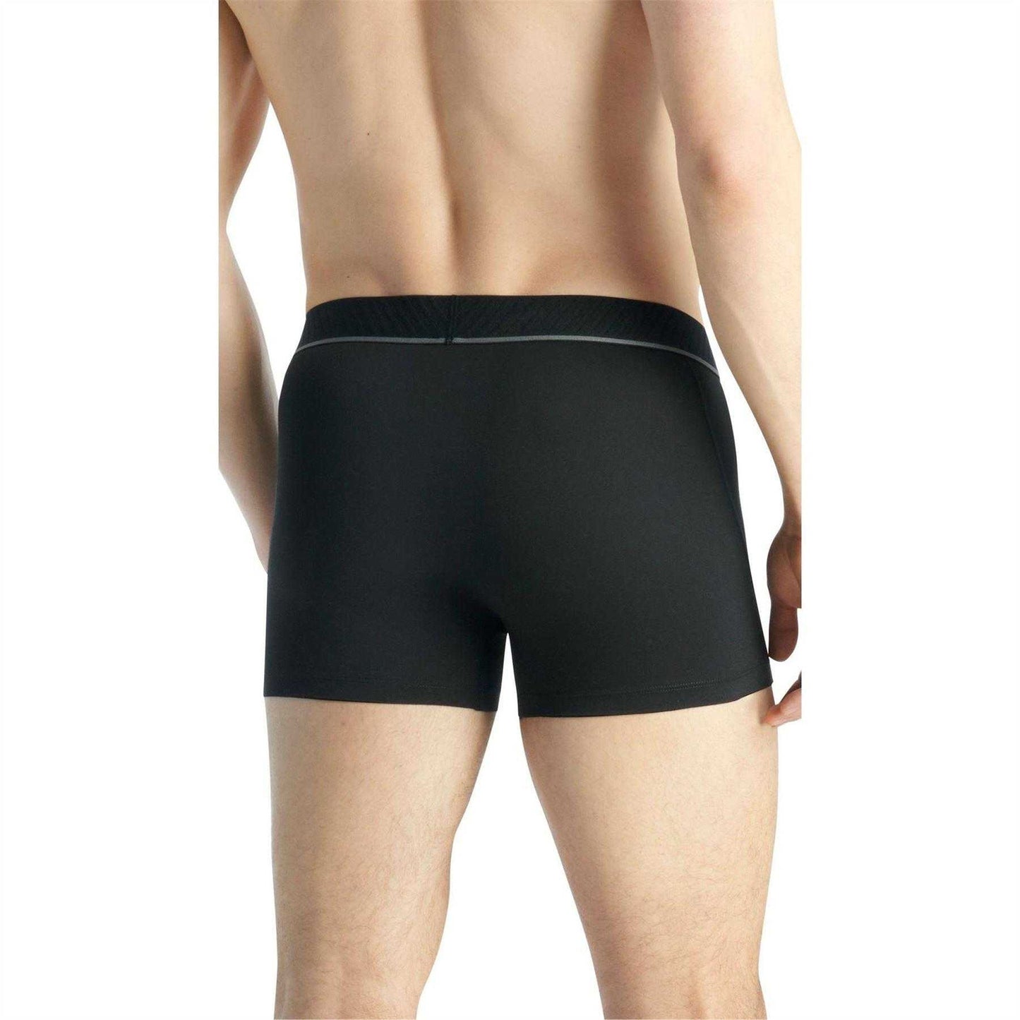 Black - Back - Adidas Mens Active Micro Flex Boxer Briefs (Pack of 3)