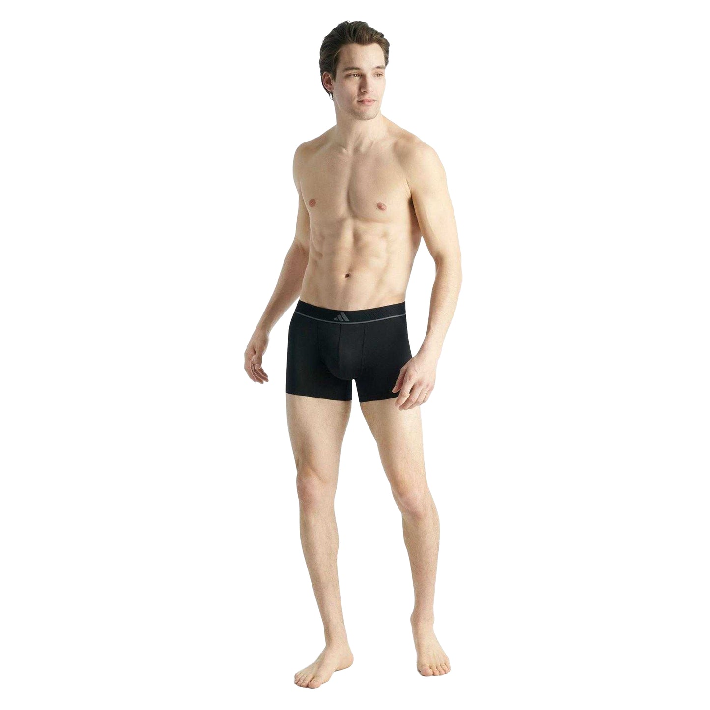 Black - Pack Shot - Adidas Mens Active Micro Flex Boxer Briefs (Pack of 3)