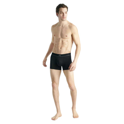 Black - Pack Shot - Adidas Mens Active Micro Flex Boxer Briefs (Pack of 3)