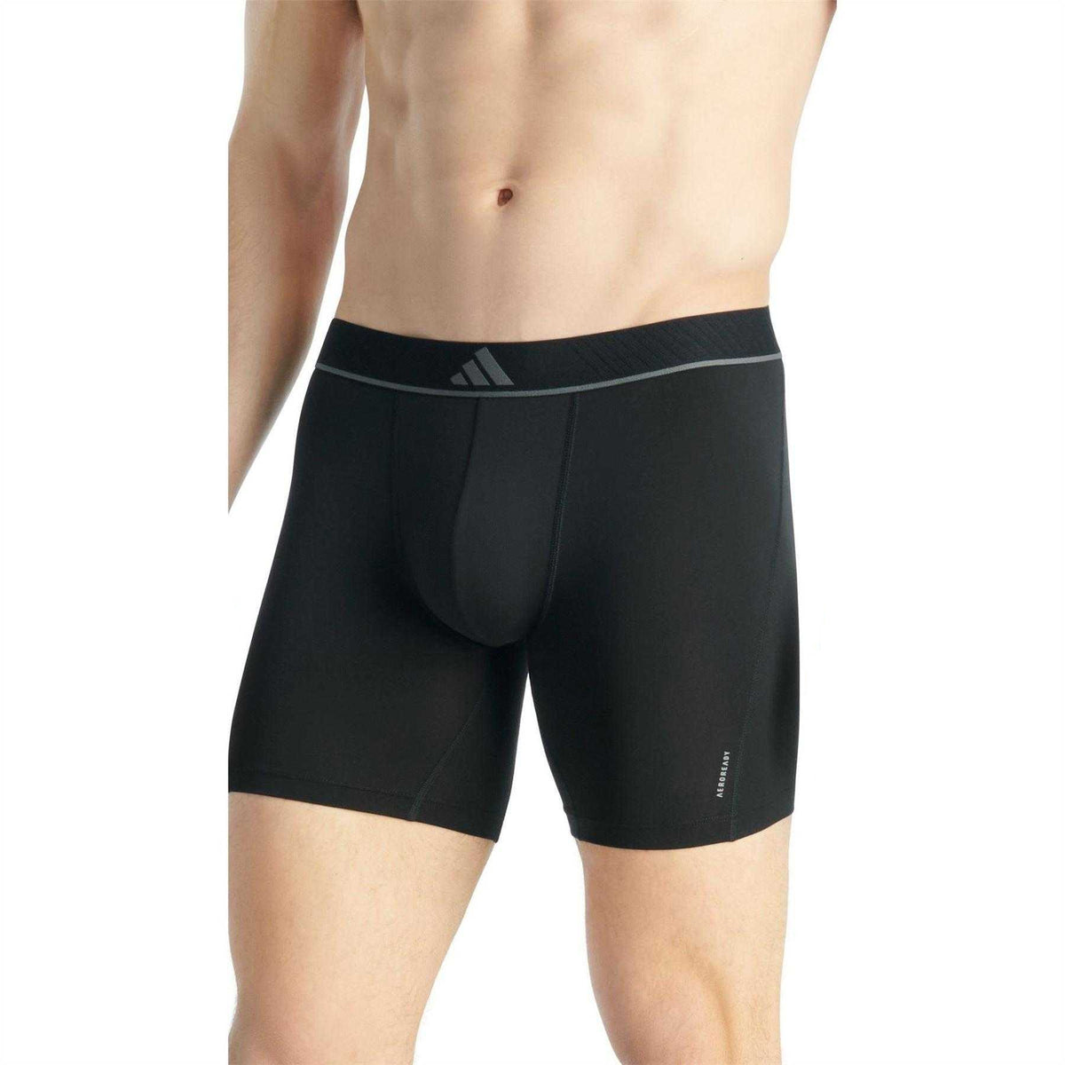 Black - Side - Adidas Mens Climacool Briefs (Pack of 3)