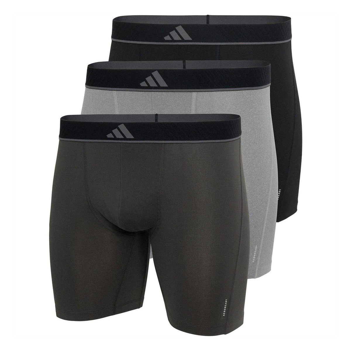 Multicoloured - Front - Adidas Mens Climacool Briefs (Pack of 3)