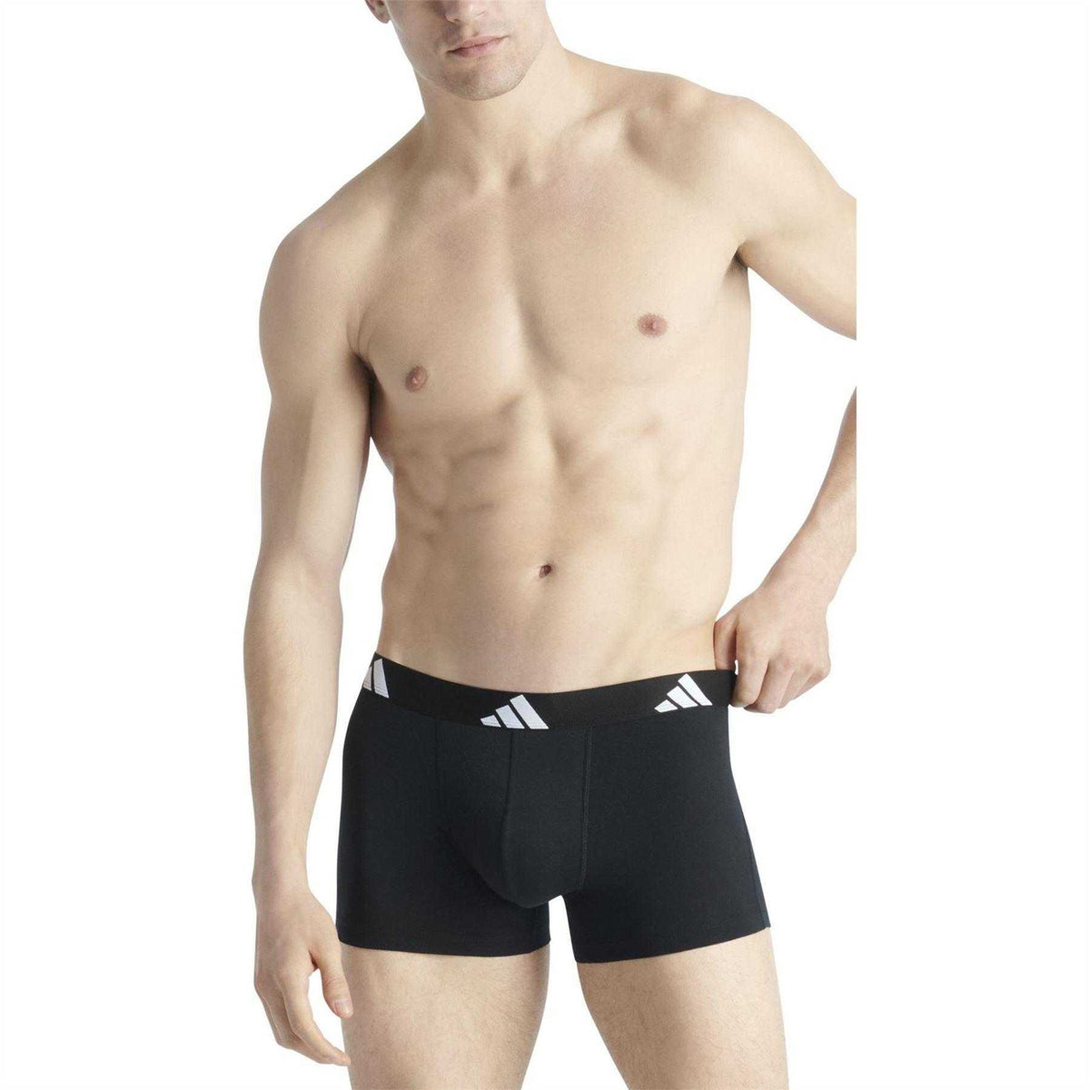 Black - Lifestyle - Adidas Mens Boxer Briefs (Pack of 2)