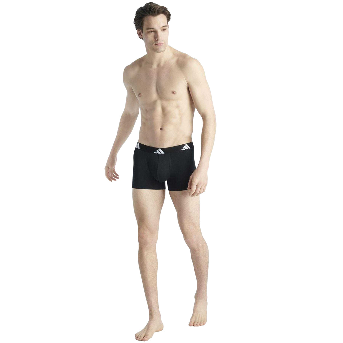 Black - Pack Shot - Adidas Mens Boxer Briefs (Pack of 2)