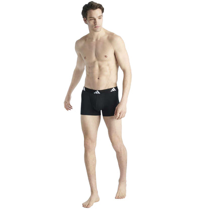 Black - Pack Shot - Adidas Mens Boxer Briefs (Pack of 2)