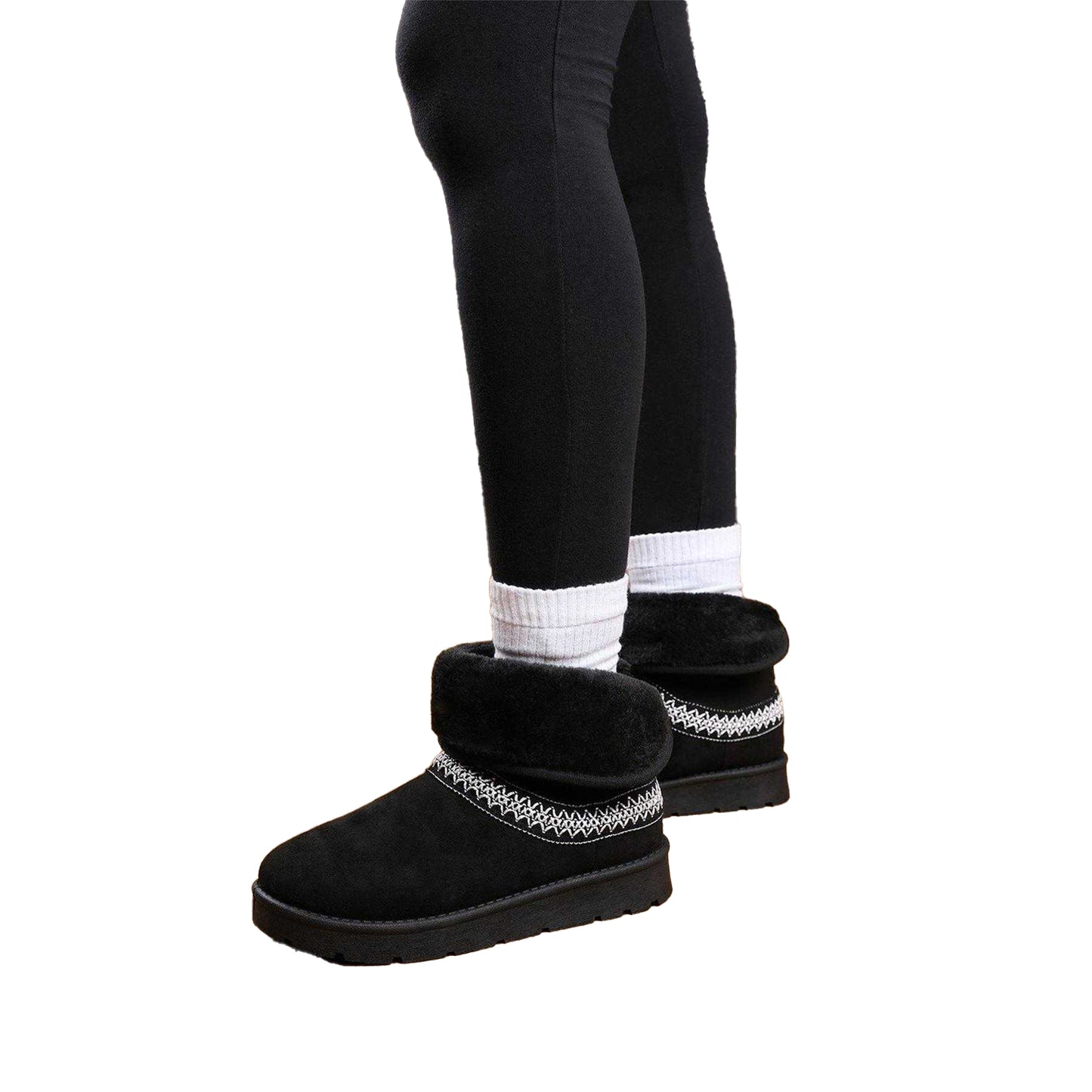 Black - Lifestyle - Where´s That From Womens-Ladies Embroidered Slippers