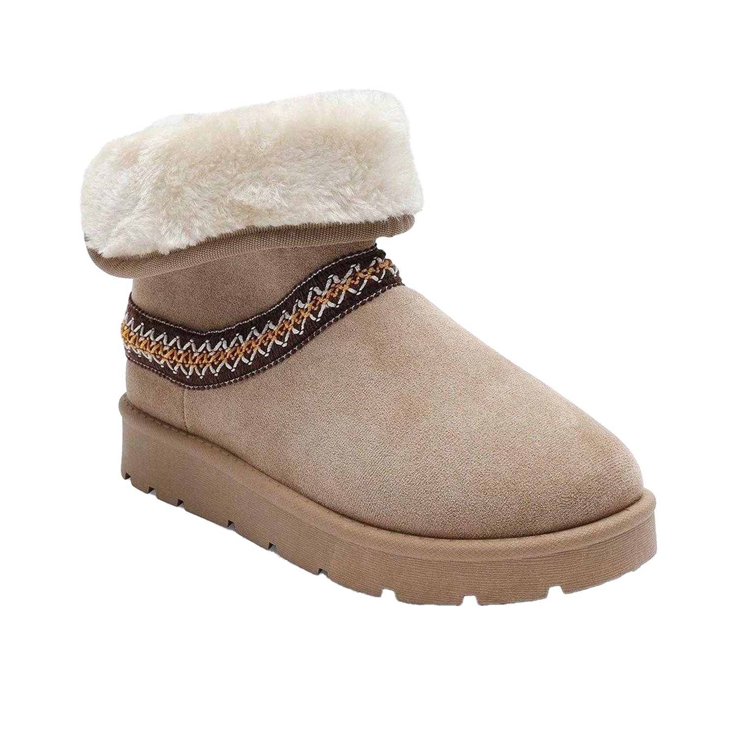 Camel - Back - Where´s That From Womens-Ladies Embroidered Slippers