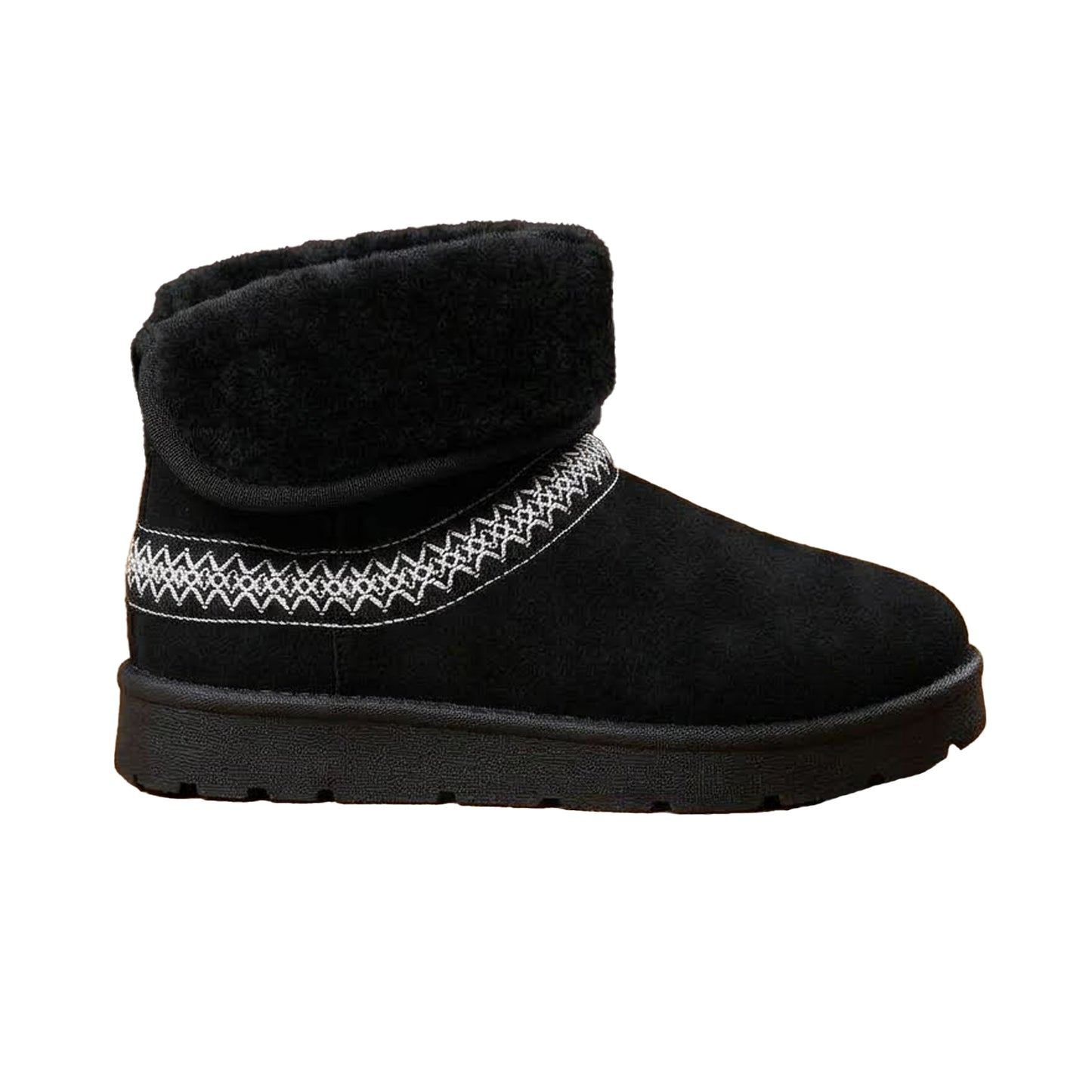 Black - Front - Where´s That From Womens-Ladies Embroidered Slippers