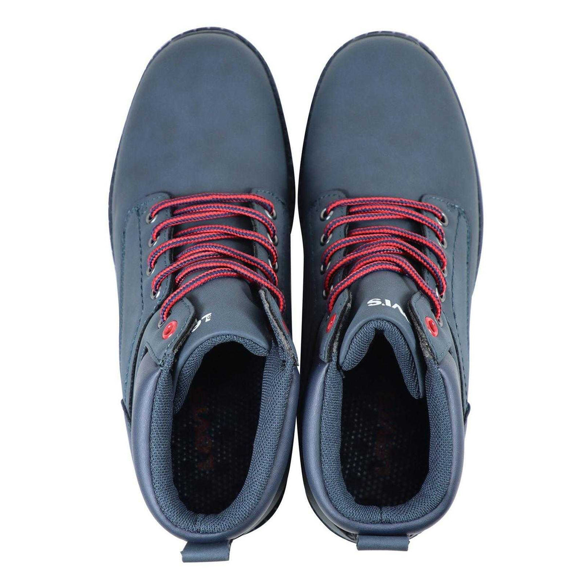 Navy Blue - Lifestyle - Levis Childrens-Kids Forest Leather Ankle Boots