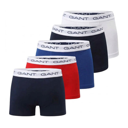 Multicoloured - Back - Gant Mens Boxer Briefs (Pack of 5)