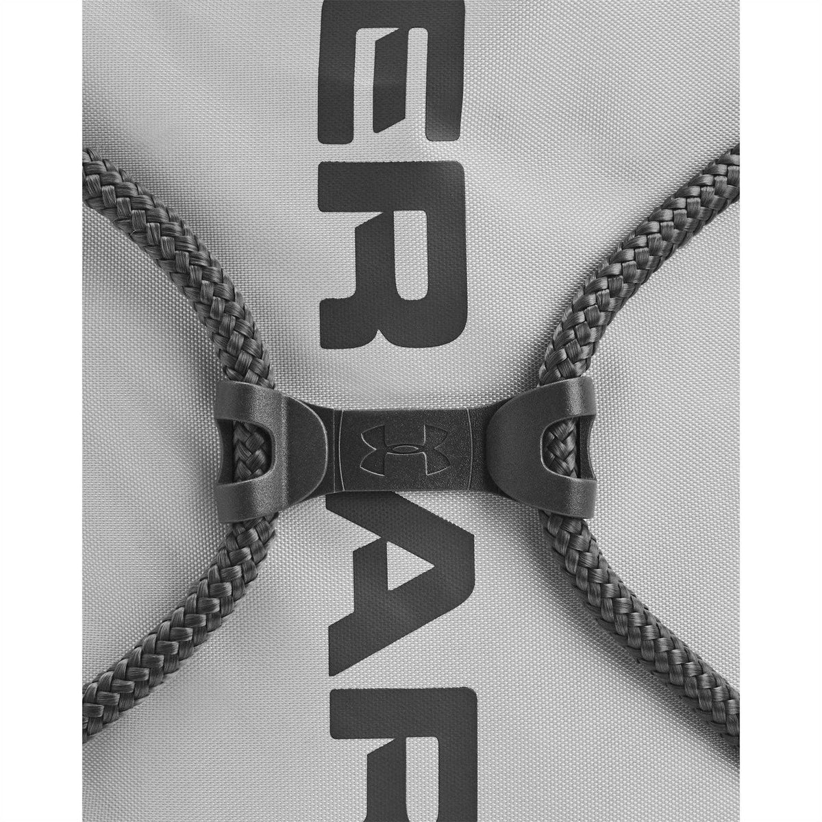 Grey - Side - Under Armour Ozsee Drawstring Bag