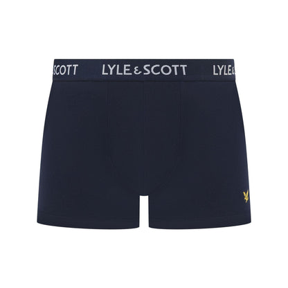 Black-Green-Light Blue - Lifestyle - Lyle & Scott Mens Barclay Boxer Shorts (Pack of 3)