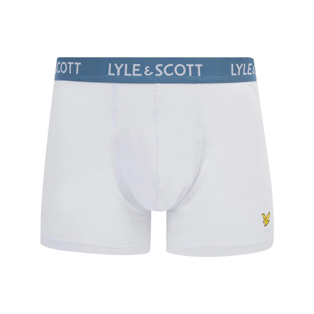 Blue-Green-White - Back - Lyle & Scott Mens Barclay Boxer Shorts (Pack of 3)